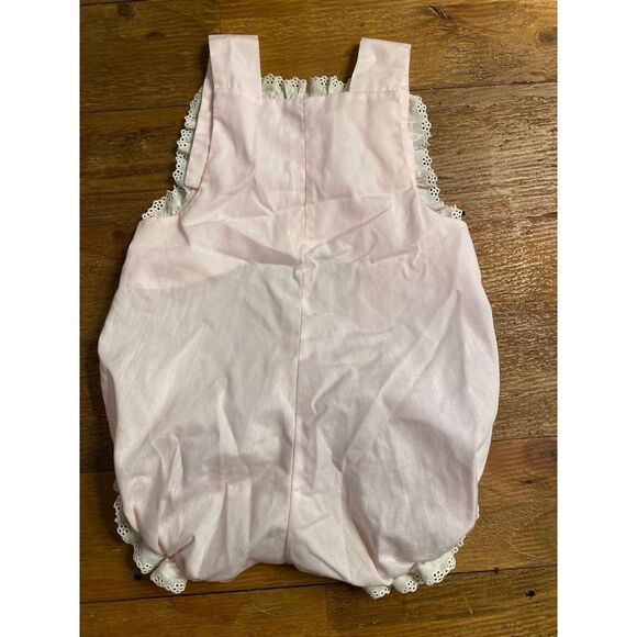 Betti Terrell 6-9 months baby baby outfit romper pink vintage ice cream lace - Picture 4 of 7